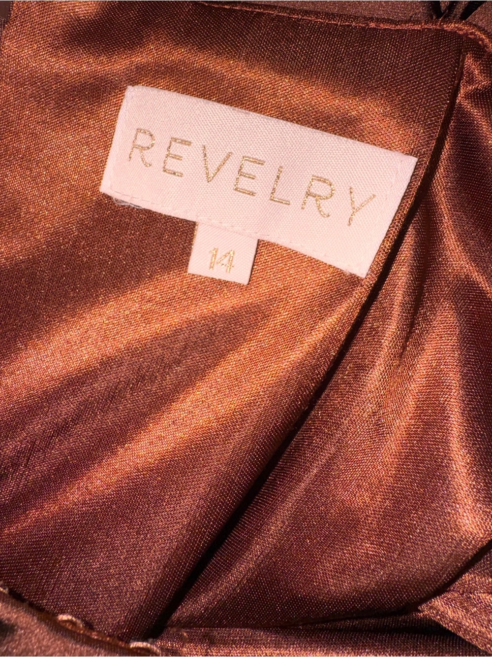 Revelry Satin V-Neck Maxi Gown in Deep Chocolate - Picture 6 of 9